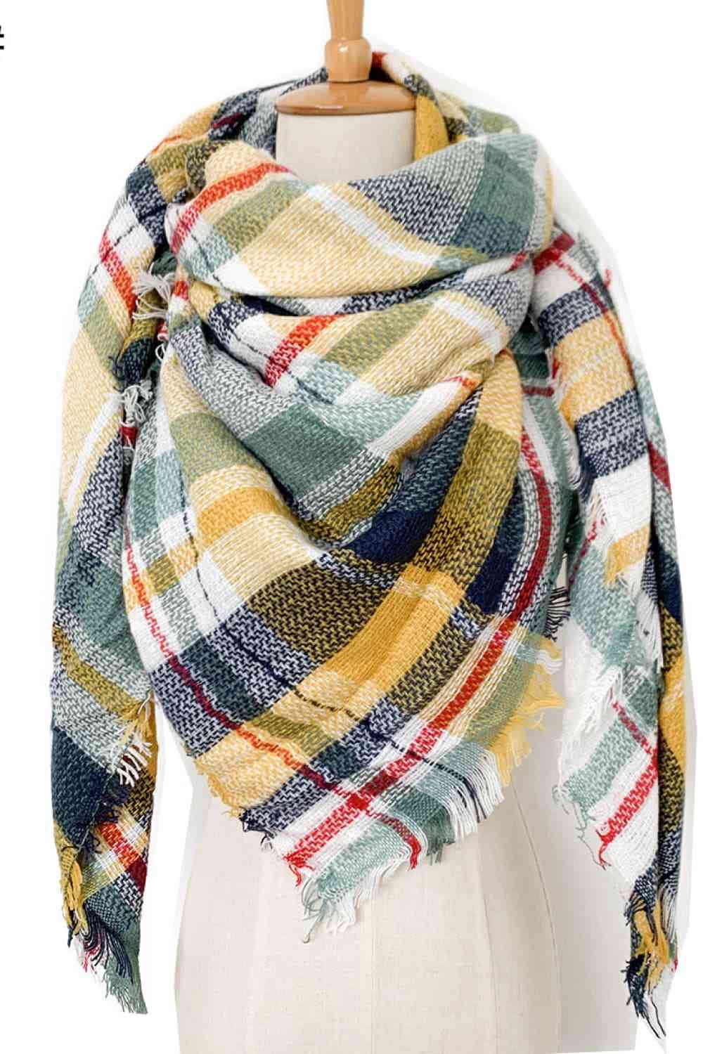Plaid Patterned Scarf