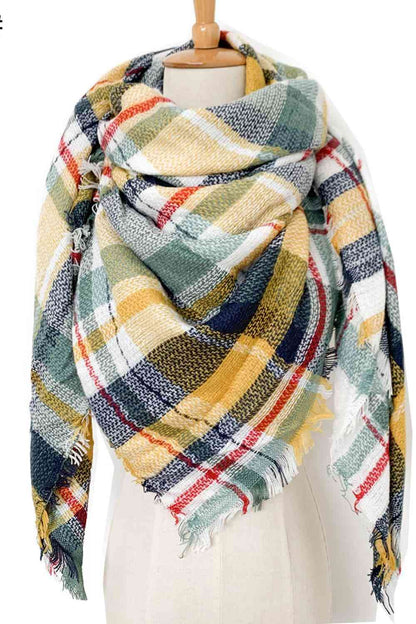 Plaid Patterned Scarf