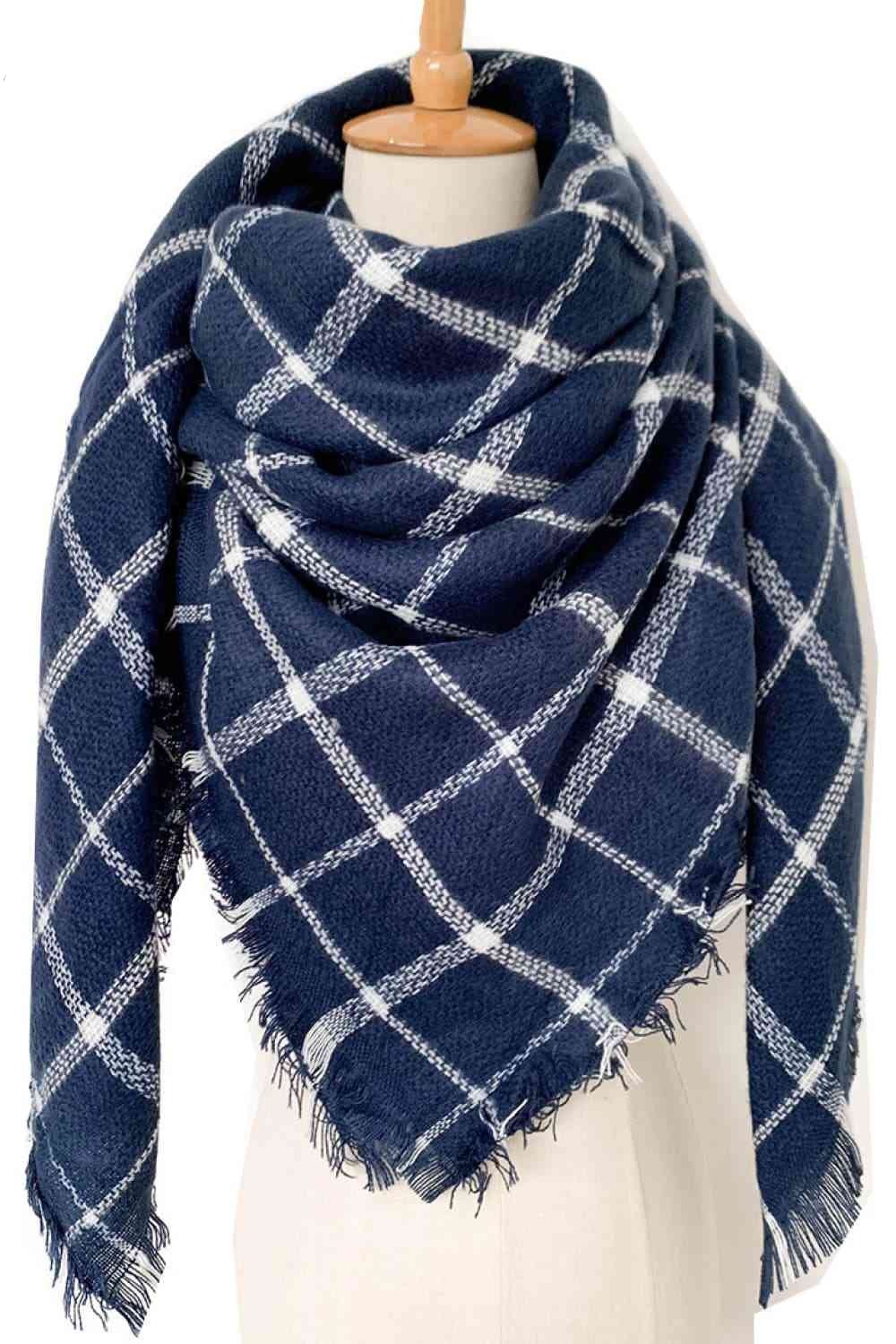 Bea Plaid Cashmere Scarf