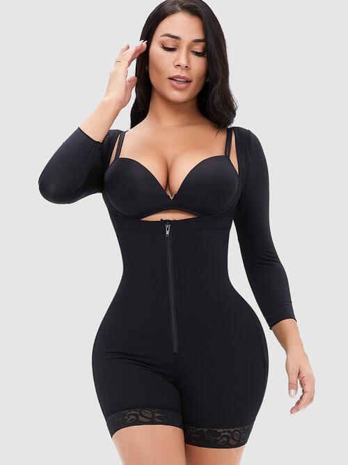 Zeki Zip Up Long Sleeve Shapewear