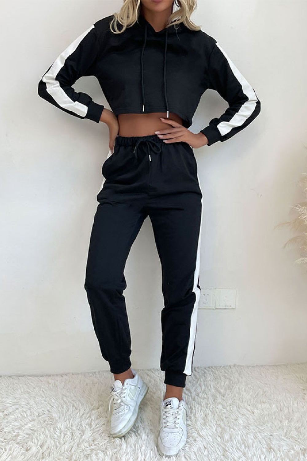 Side Stripe Jogger Set