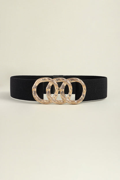 Wide Triple Circle Elastic Belt