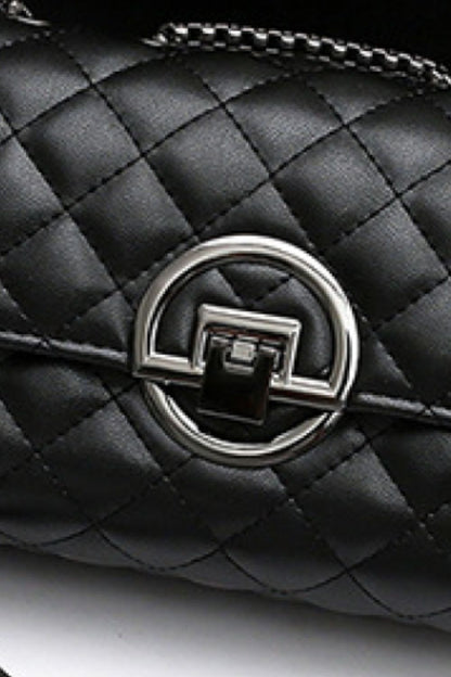 Woven Leather Crossbody Bag