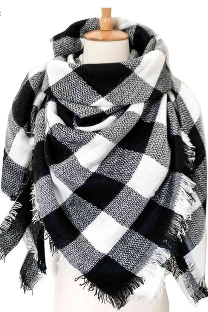 Plaid Patterned Scarf