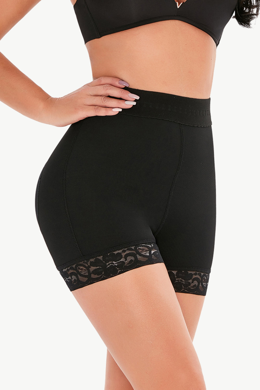 Lace Trim Pull-On Shaping Shorts