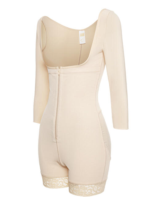 Zeki Zip Up Long Sleeve Shapewear