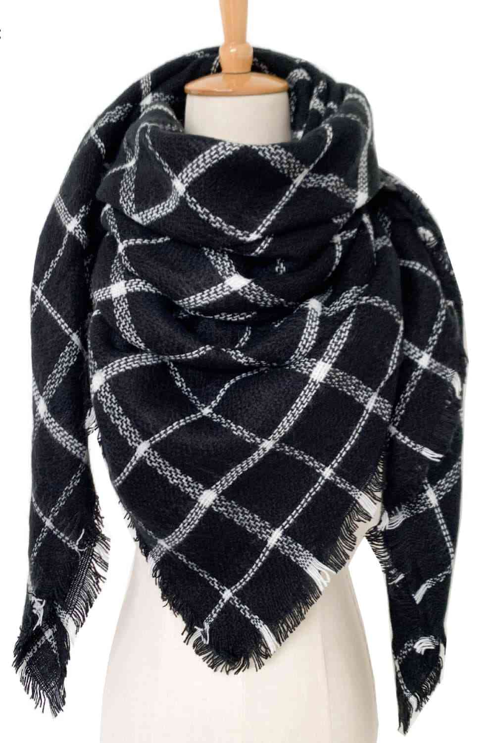 Plaid Patterned Scarf