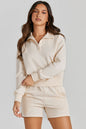 Helen Half Button Sweatshirt Set