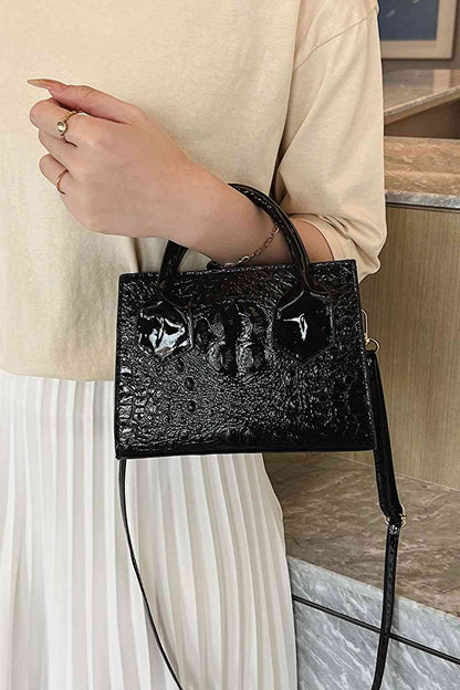 TiTi Textured Faux Leather Crossbody Bag