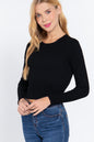 Self-Tie Open Back Sweater