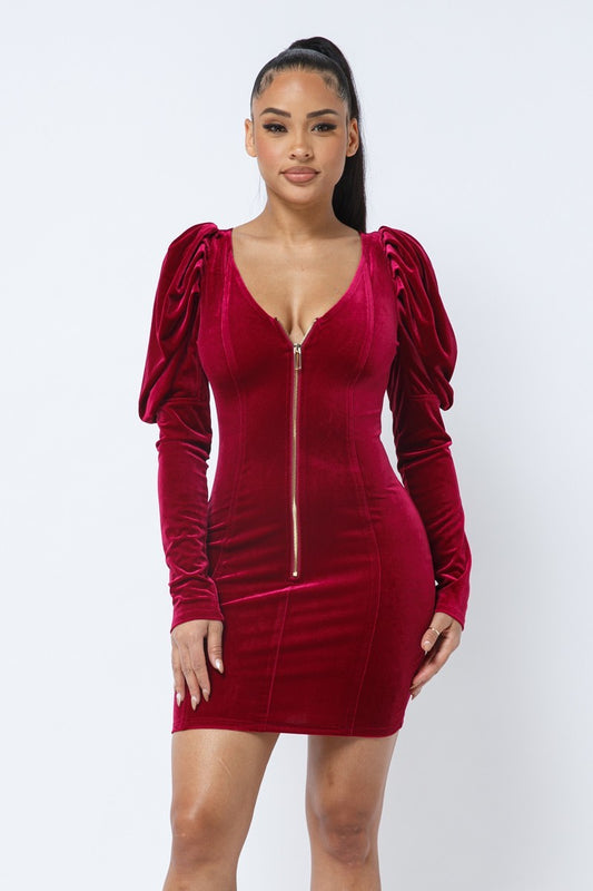 Shiloh Soft Velvet Mini Dress