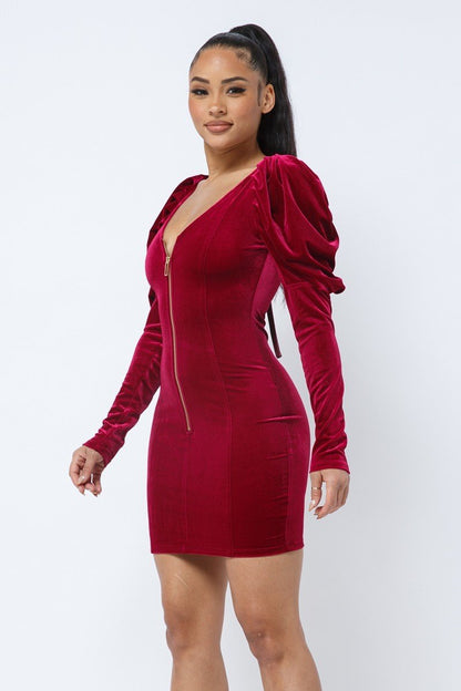 Shiloh Soft Velvet Mini Dress