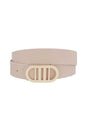 Modern Gridded Oval Belt