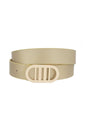 Modern Gridded Oval Belt