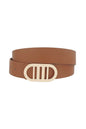 Modern Gridded Oval Belt