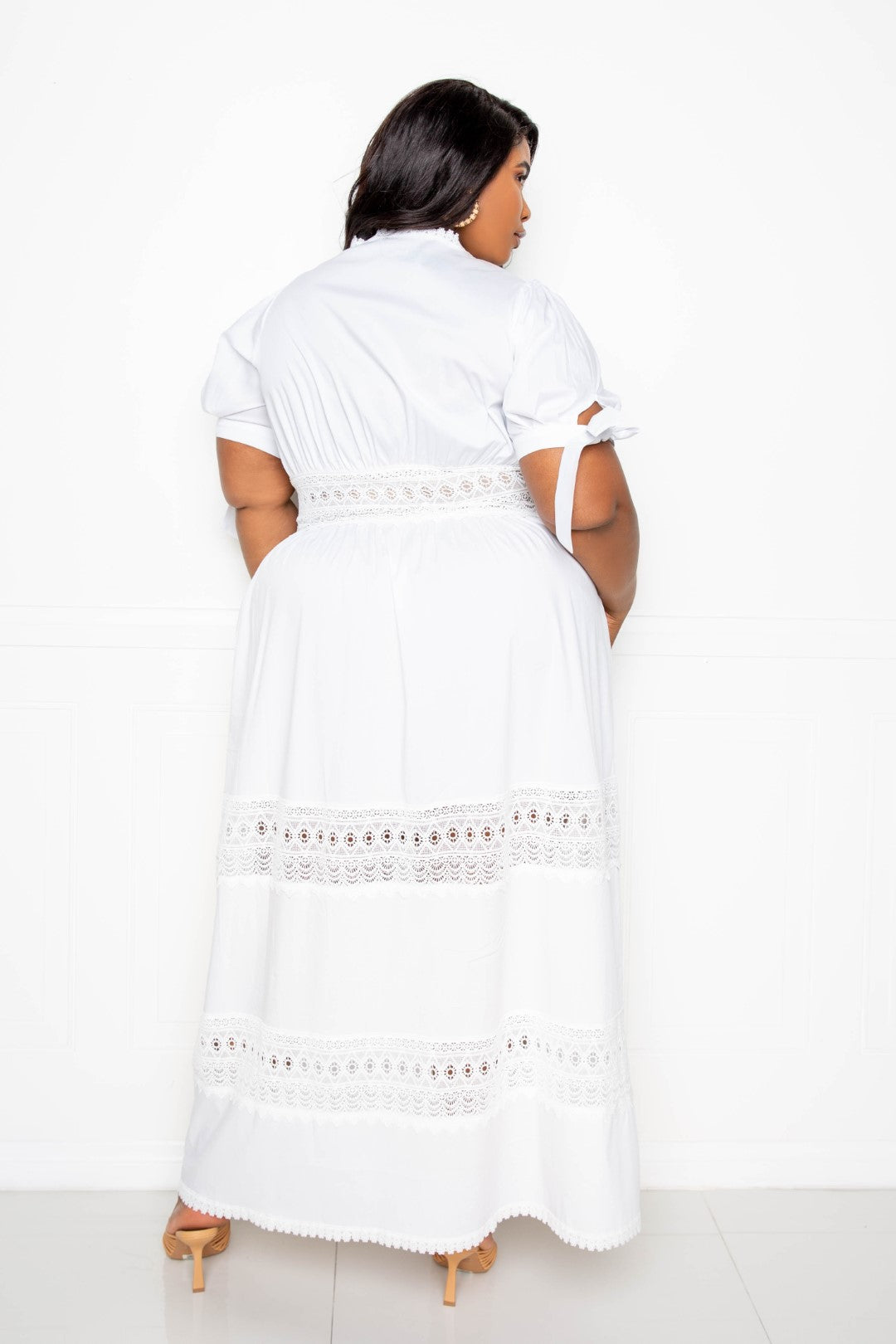 Puff Sleeve Maxi Dress
