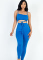 Tie Front Cut Out Jumpsuit