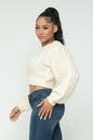 Cropped Cable Sweater