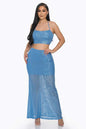 Sequin Mermaid Maxi Skirt Set