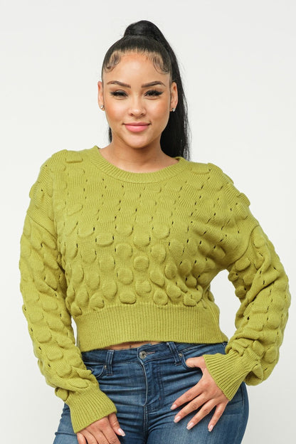 Brea Checker Sweater Top