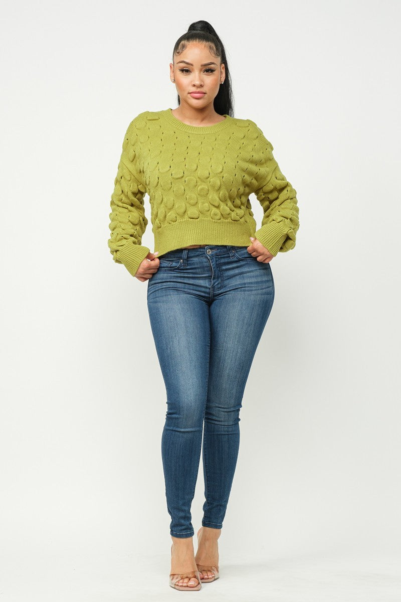 Brea Checker Sweater Top