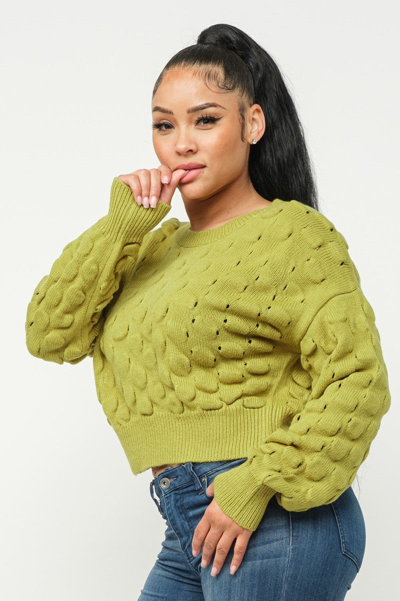 Brea Checker Sweater Top