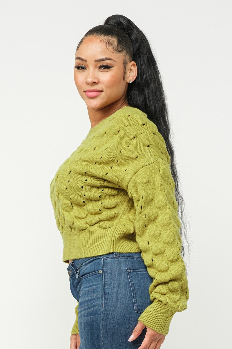 Brea Checker Sweater Top