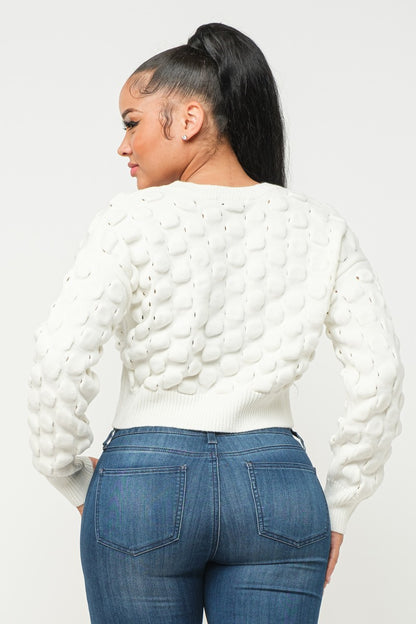 Brea Checker Sweater Top