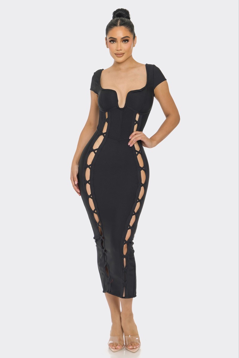 Brittani Bandage Midi Dress