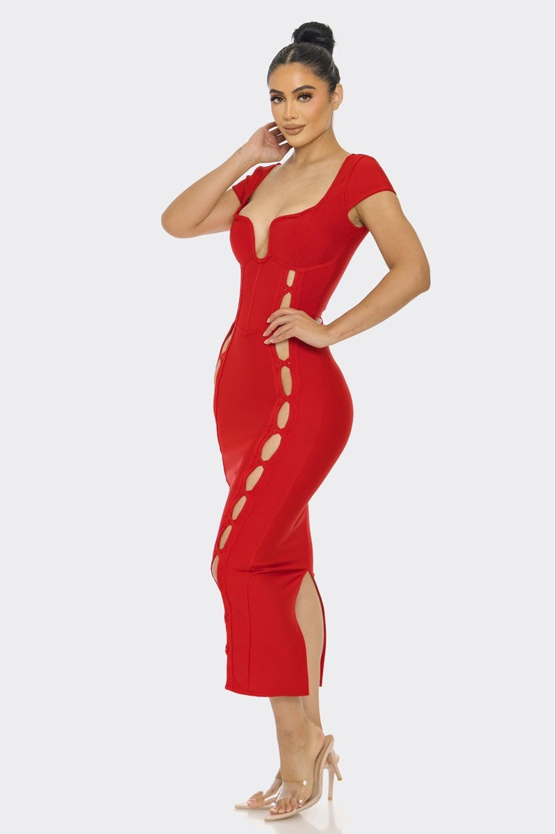 Brittani Bandage Midi Dress