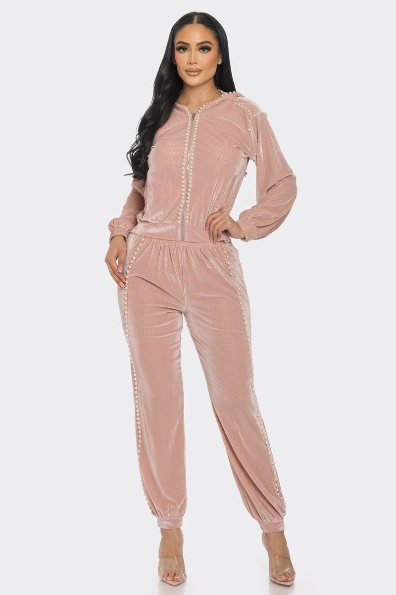 Polly Pearl Joggers Set