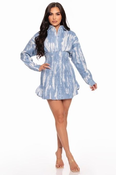 Tia Tie Dye Mini Dress