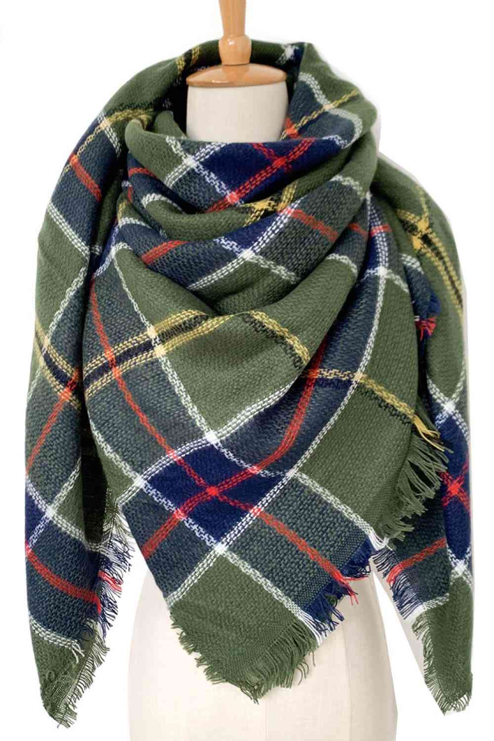 Plaid Patterned Scarf