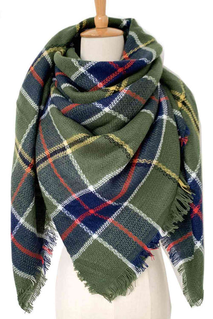 Plaid Patterned Scarf