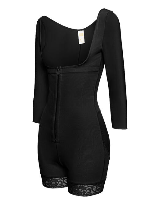 Zeki Zip Up Long Sleeve Shapewear