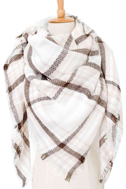 Plaid Patterned Scarf