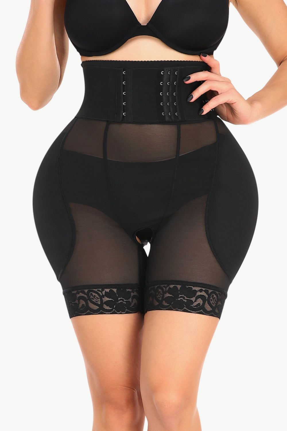 Breathable Lace Trim Shaping Shorts