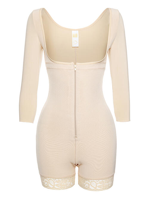 Zeki Zip Up Long Sleeve Shapewear