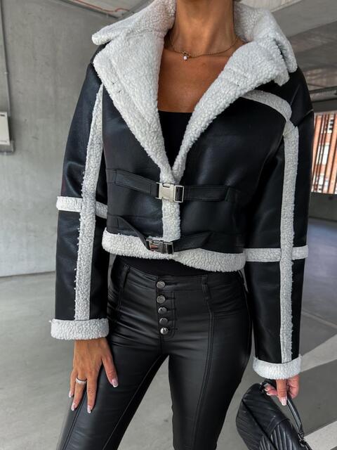 Betsie Buckle Detail Crop Jacket