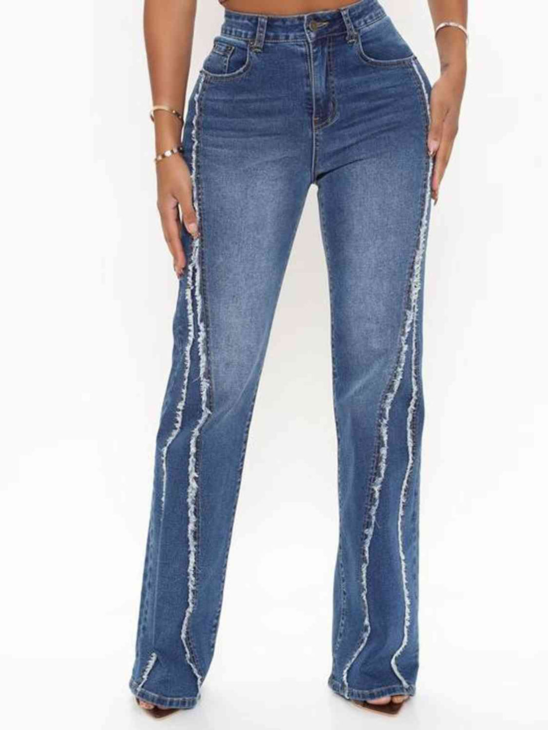Ryann Raw Hem High Waist Jeans