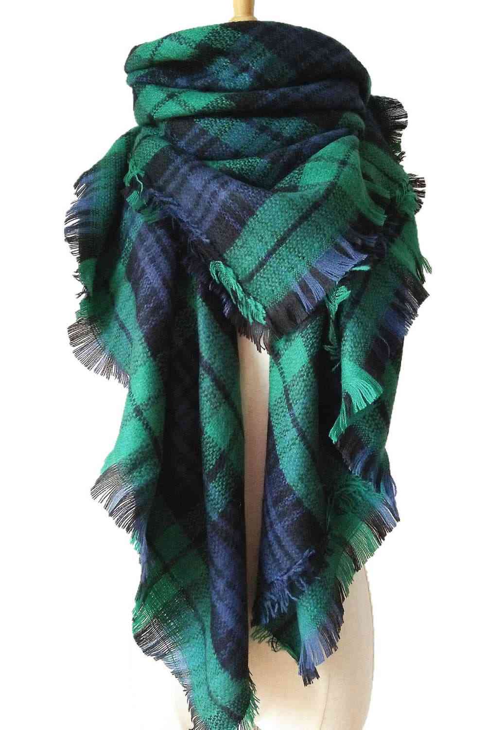 Bea Plaid Cashmere Scarf