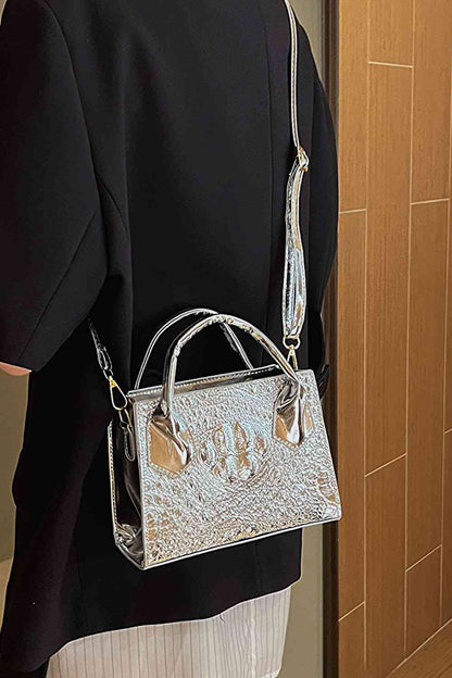 TiTi Textured Faux Leather Crossbody Bag