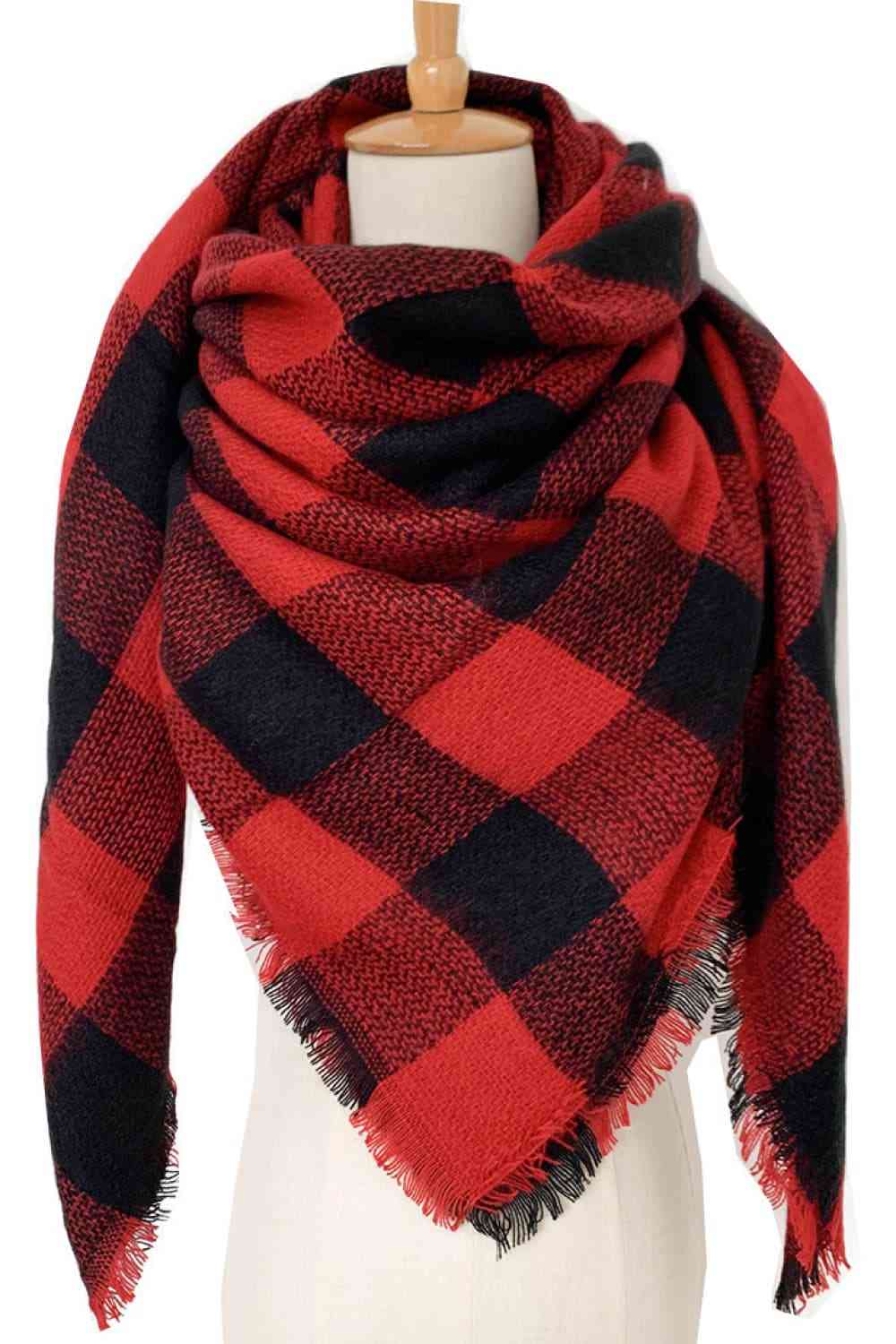 Plaid Patterned Scarf