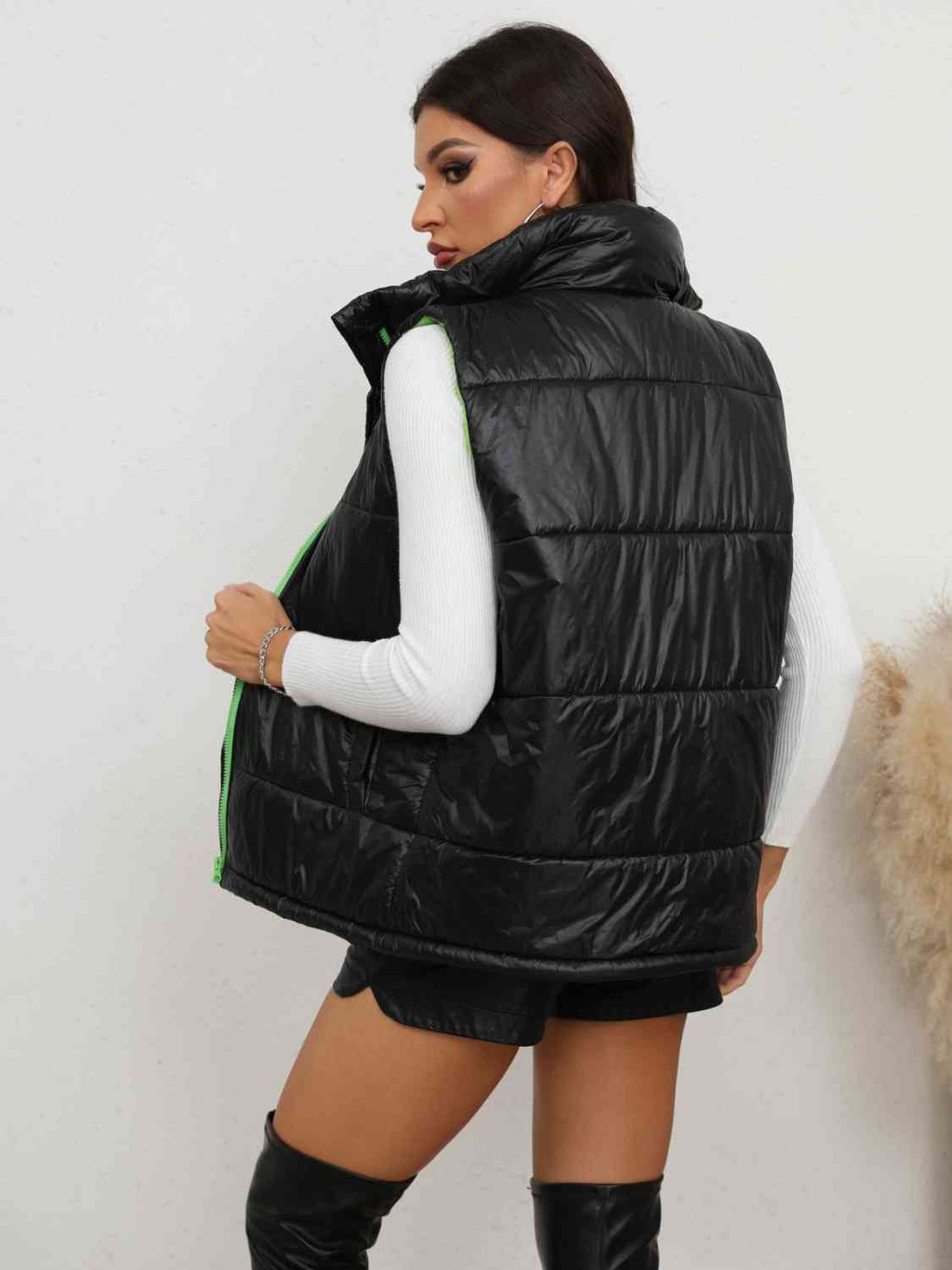 Nia Neon Edge Collared Vest