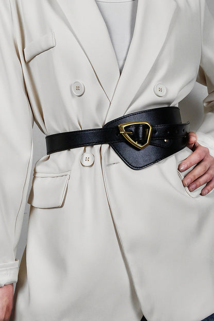 Irregular Leather Belt