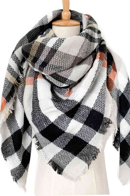 Plaid Patterned Scarf