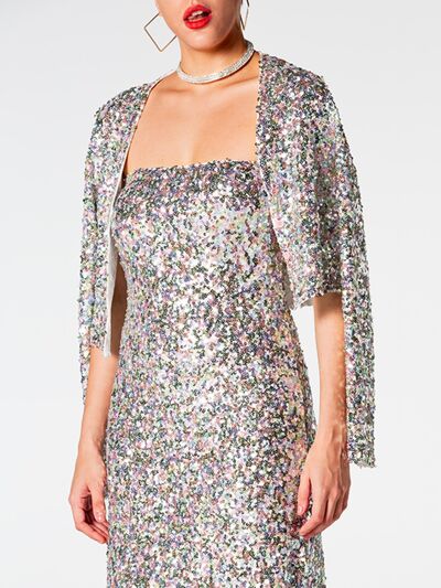 Shelle Sequin Cardigan Dress Set