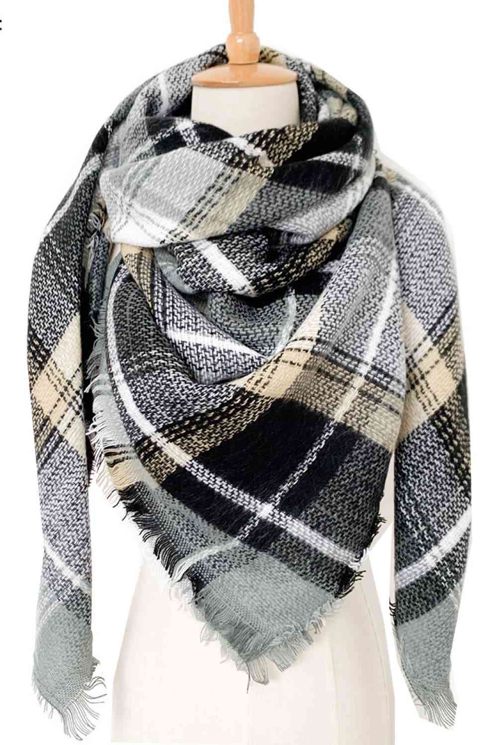 Plaid Patterned Scarf