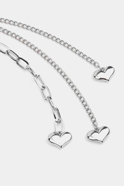 Beadie Heart Charm Chain Belt