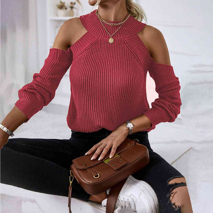 Tisha Cold-Shoulder Sweater